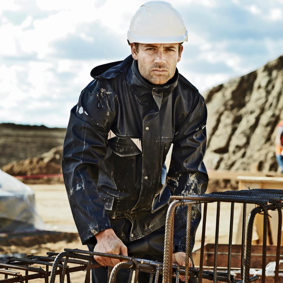 Elka Dry Zone D-Lux PU Regenjacke Schwarz 026302