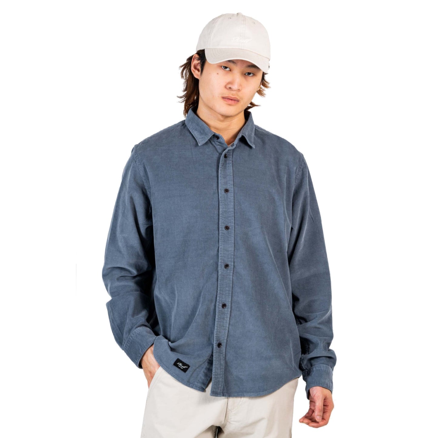 Reell Strike Shirt Grey Blue