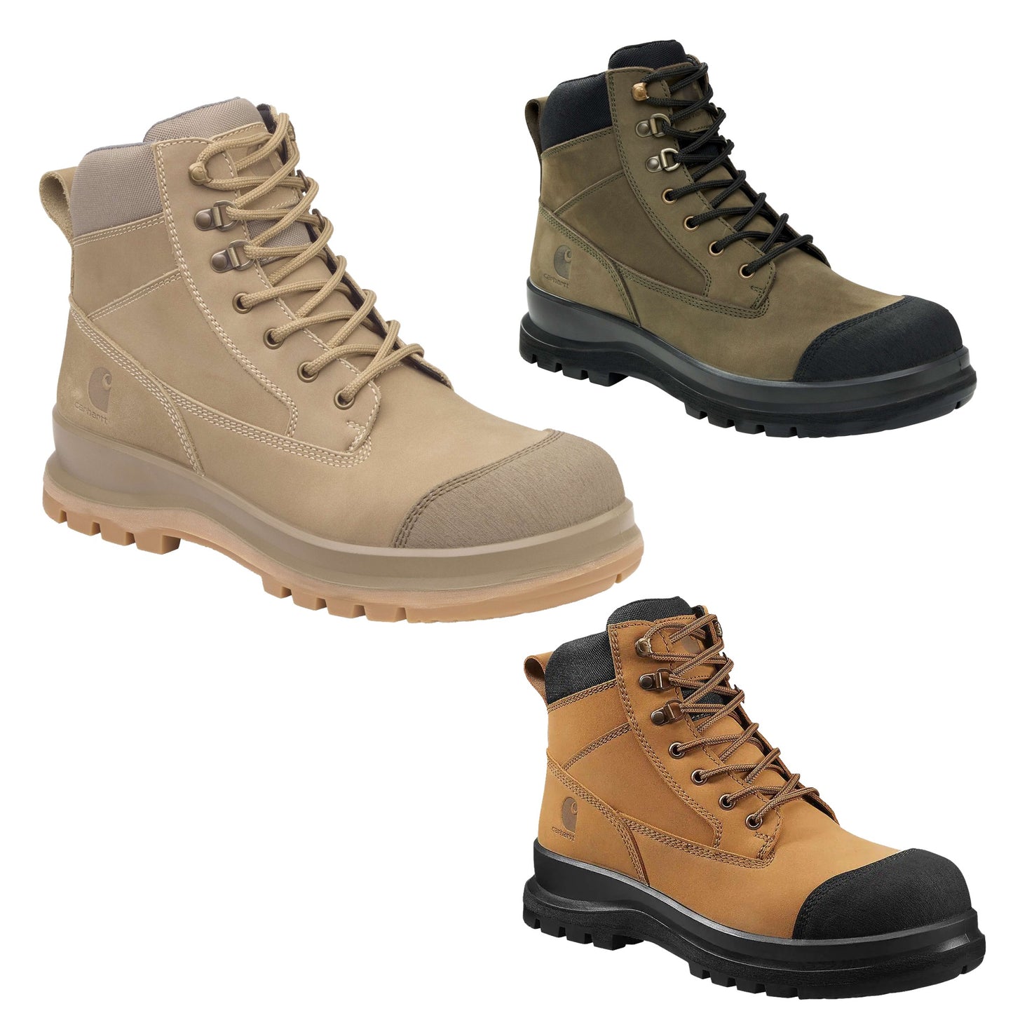 Carhartt Detroit Rugged Flex S3 6 Inch Zip Safety Boot Arbeitsstiefel Wheat F702923