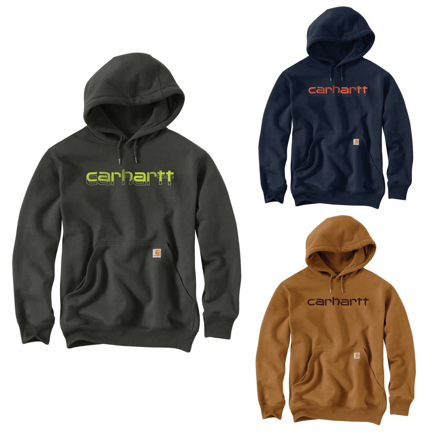 Carhartt Herren Rain Defender Logo Graphic Sweatshirt Hoodie 105679