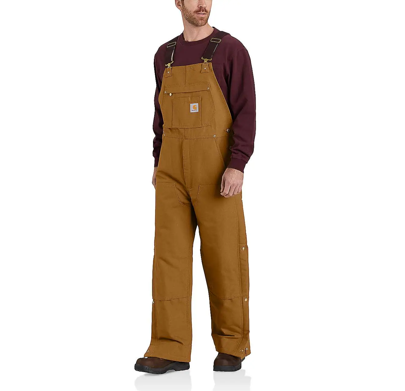 Carhartt Loose Fit Firm Duck Insulatet Bib Overall Gefütterte Herren Latzhose 104393