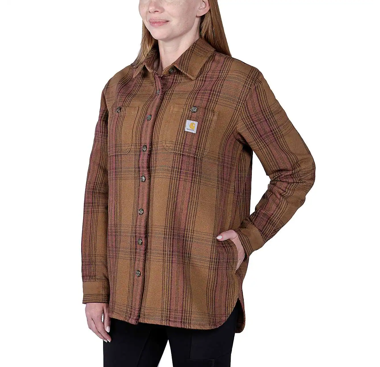 Carhartt Damen Hemd Overshirt Heavyweight Twill Shirt Jacket 105591
