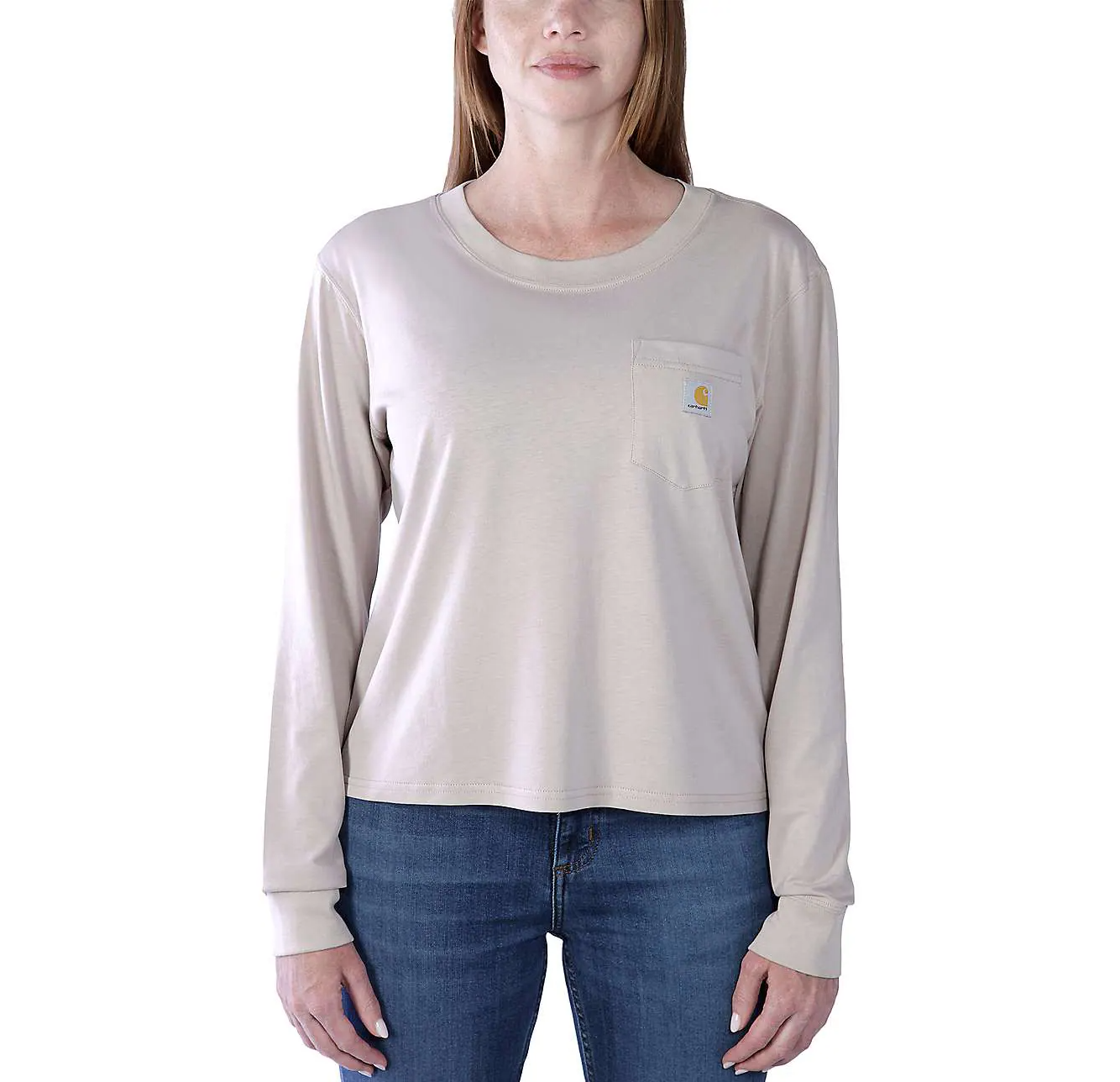 Carhartt Damen Relaxed Fit Lightweight Long Sleeve Pocket T-Shirt 106121