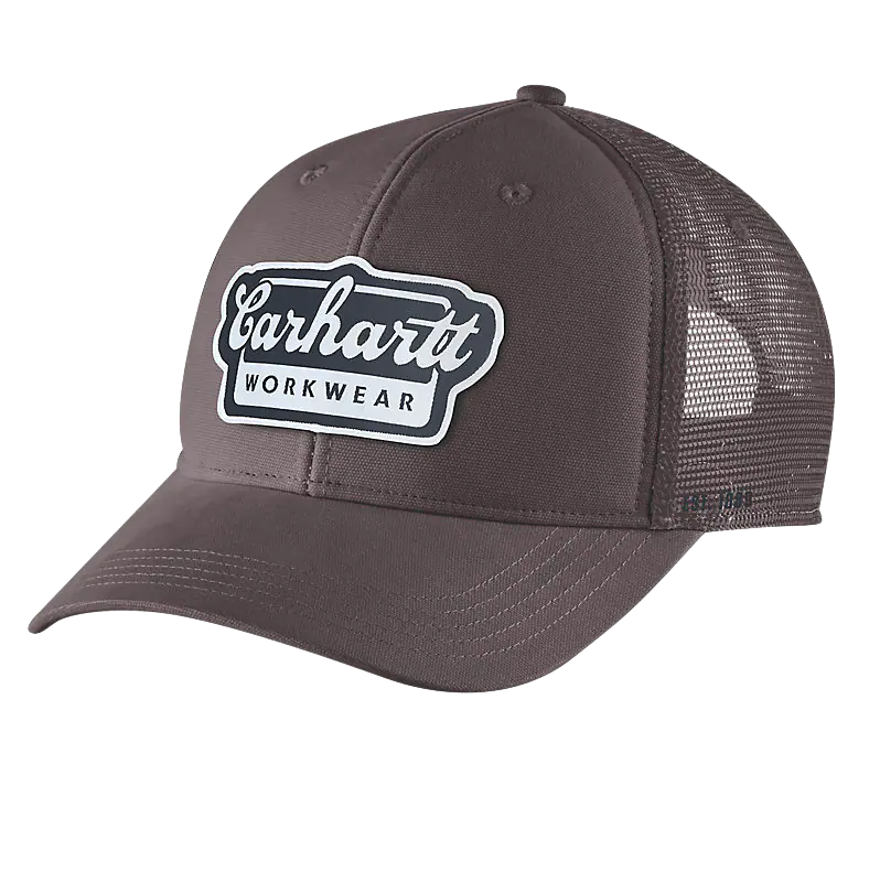 Carhartt Rugged Flex Twill Mesh Back Script Patch Cap 106738