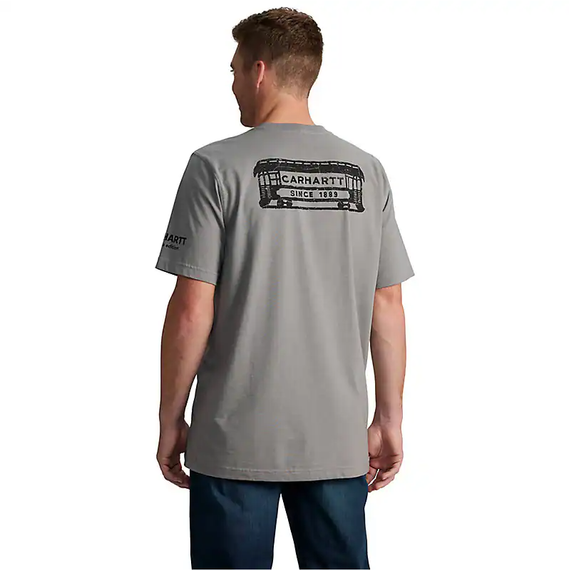 Carhartt Relaxed Fit Lightweight Pocket Short-Sleeve Streetcar Graphic T-Shirt 106772