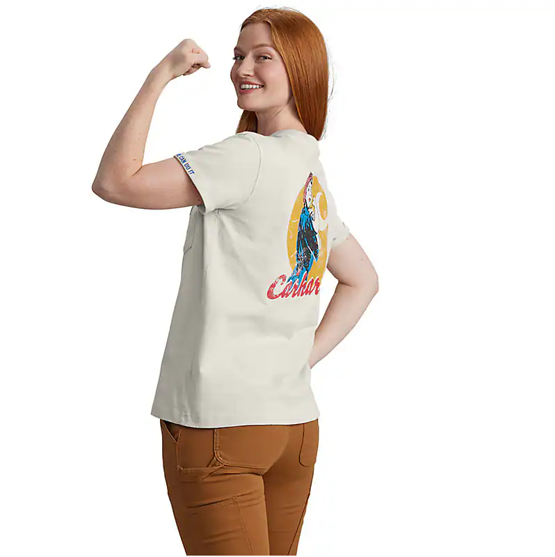 Carhartt Damen Loose Fit Heavyweight Short-Sleeve Love Of Labor Graphic T-Shirt 106903