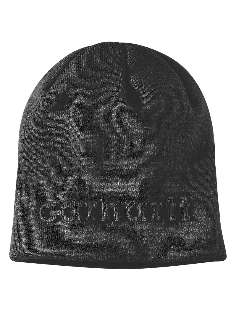 Carhartt Knit Embossed Beanie Wintermütze mit geprägtem Logo 107002