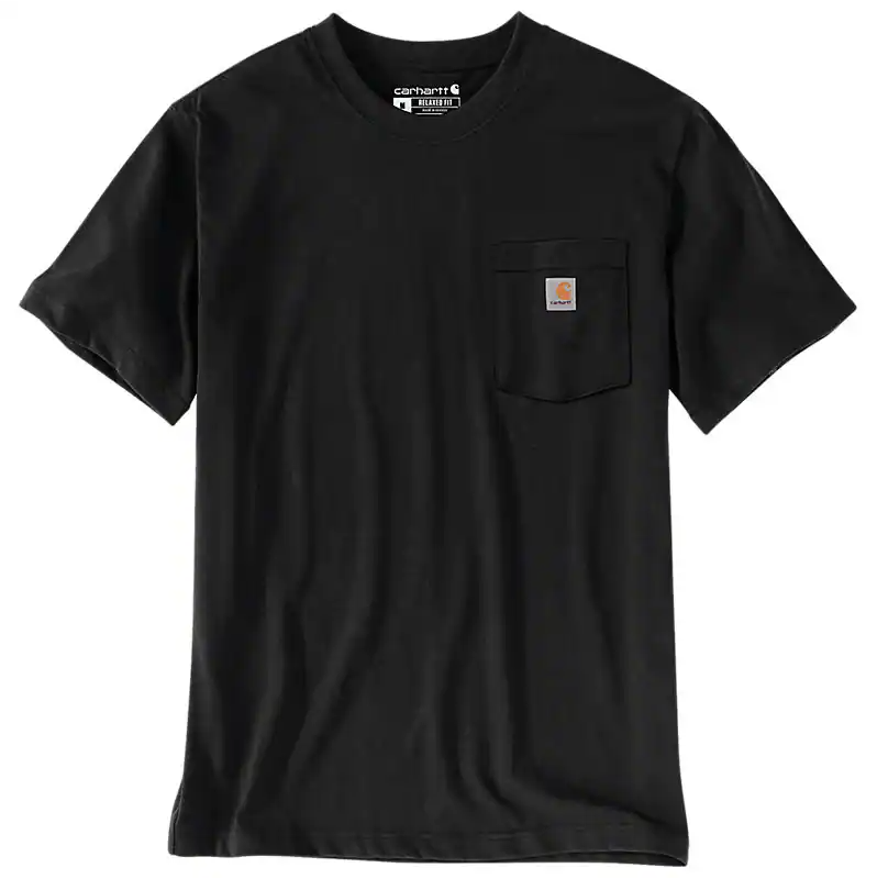 Carhartt Relaxed Fit Irvine-T-Shirt mit 3D-Logo Schwarz 107319