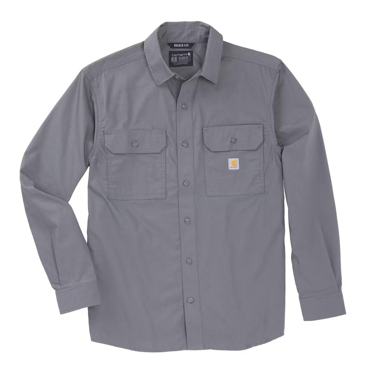 Carhartt Glenwood Herren Longsleeve 107685 Grau – Relaxed Fit Hemd