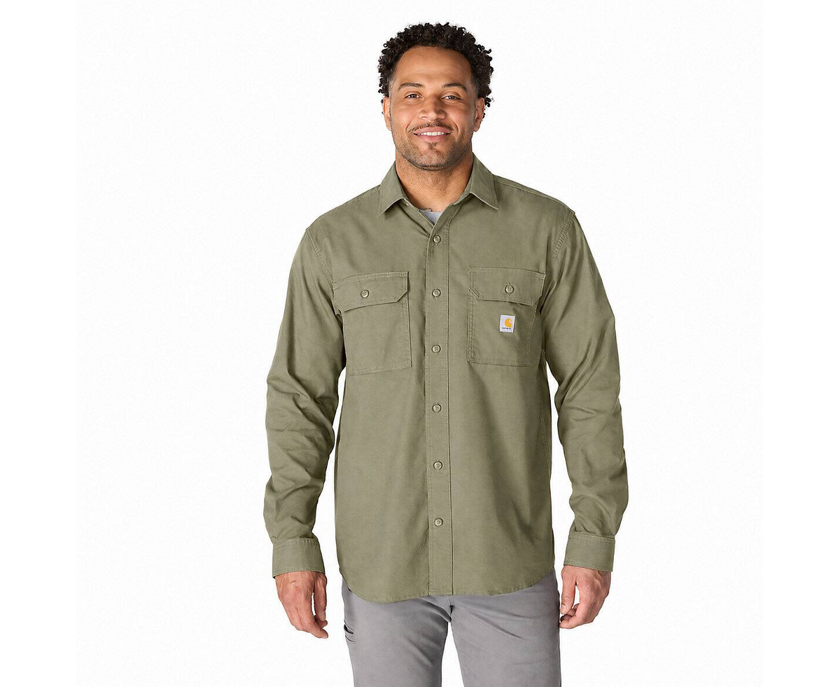 Carhartt Glenwood Herren Longsleeve 107685 Khaki – Relaxed Fit Hemd