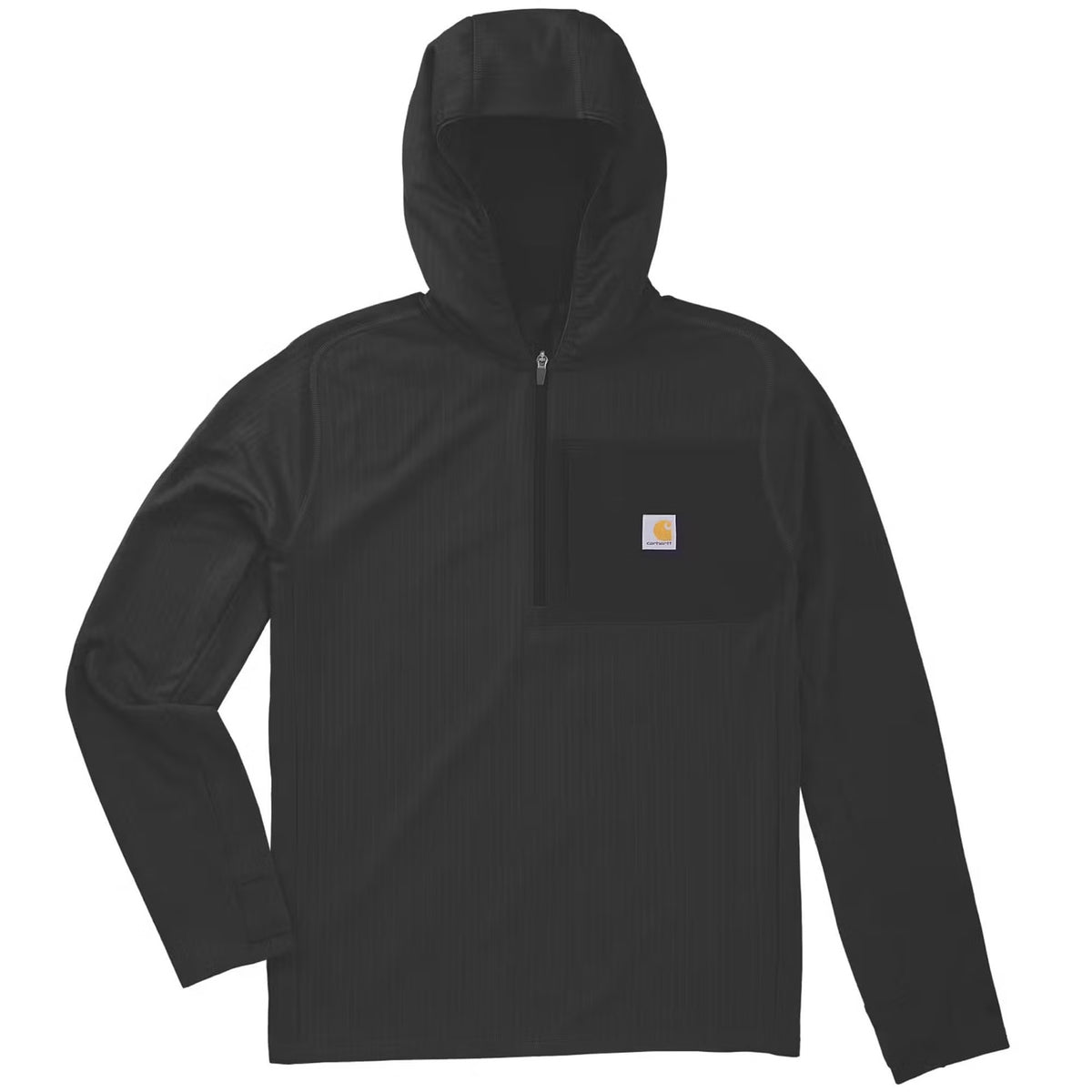 Carhartt Force Ironwood Relaxed Half-Zip Hoodie Schwarz 107741