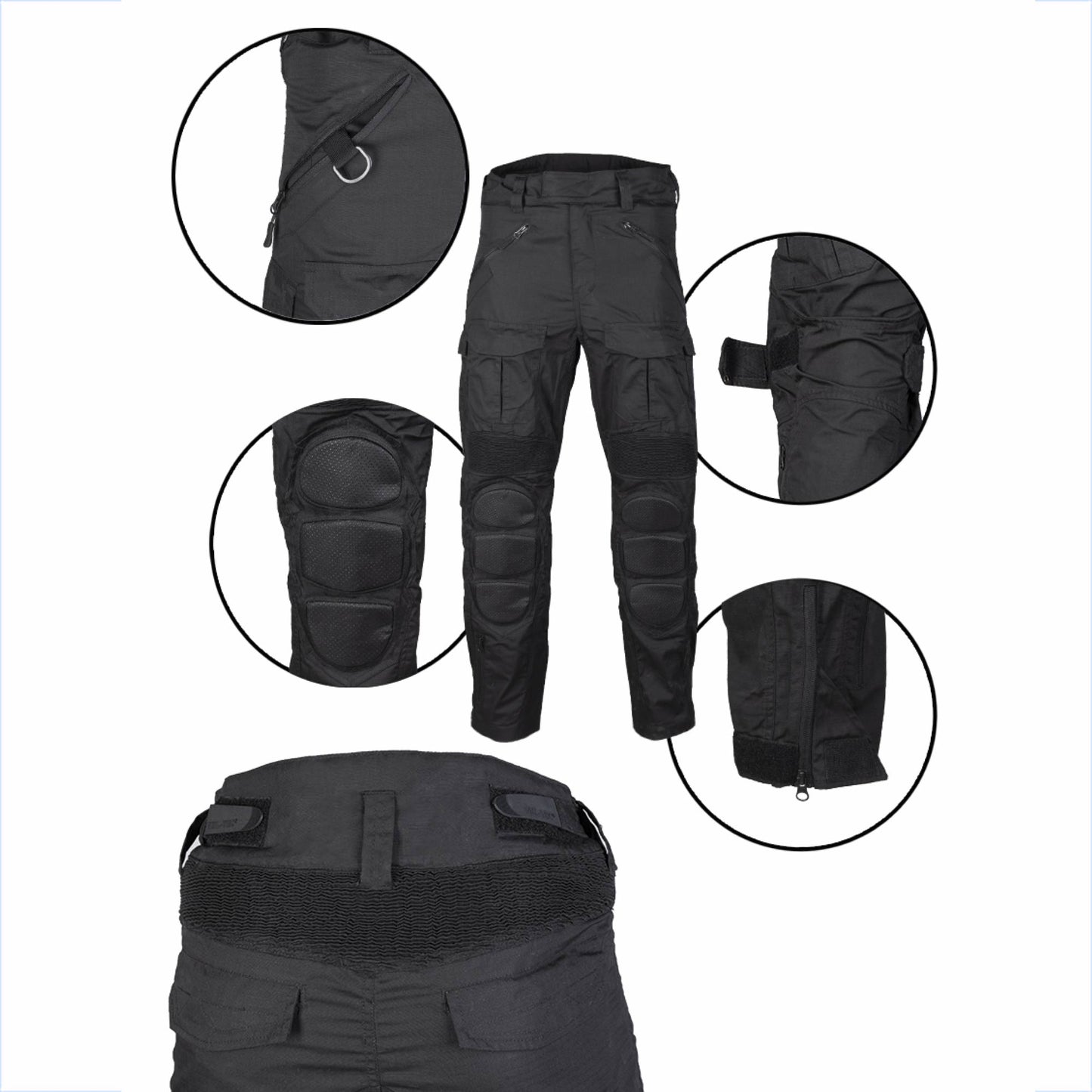 Mil-Tec Combat Pants Chimera Schwarz