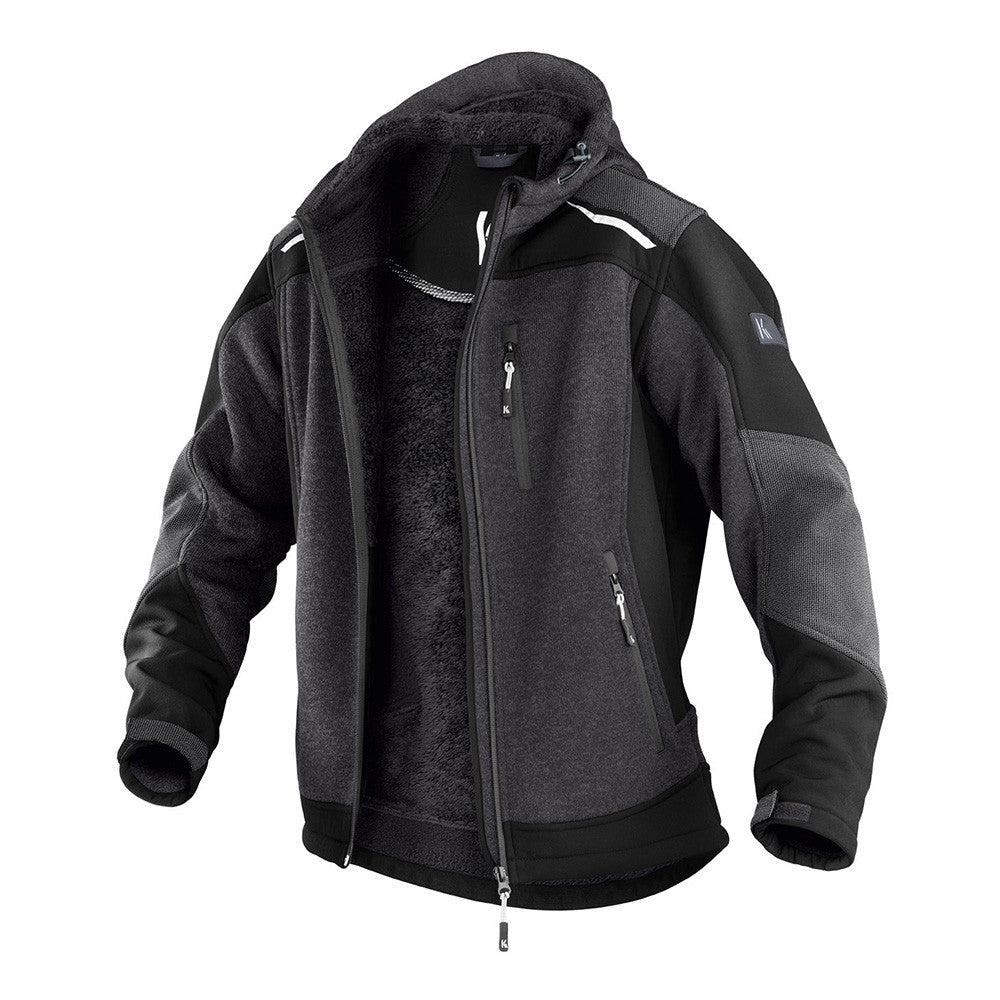 Kübler Strickjacke Weather Dunkelgrau/Schwarz 1741