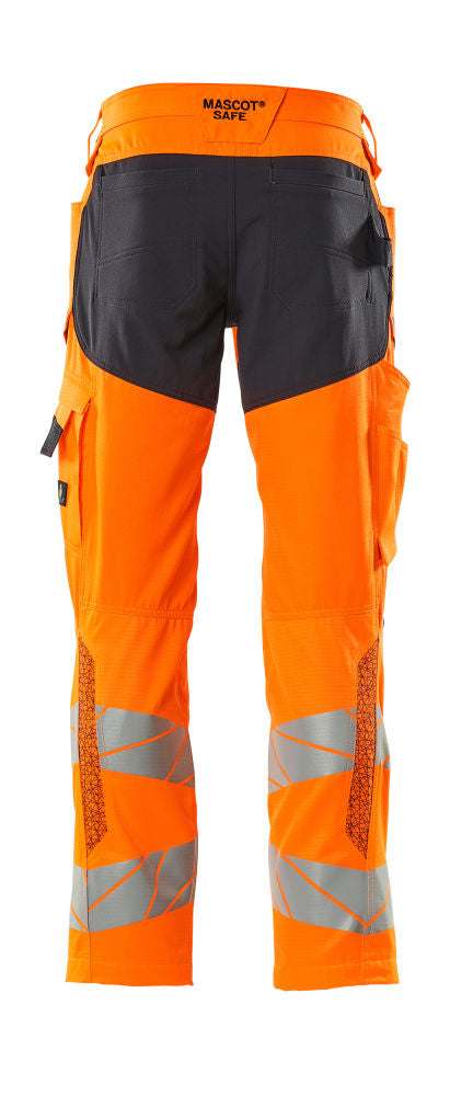 MASCOT® Accelerate Safe Hose mit Knietaschen Ultimate Stretch Orage/Navy 19579