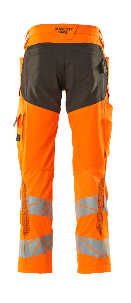MASCOT® Accelerate Safe Hose mit Knietaschen Ultimate Stretch Orage/Grau 19579