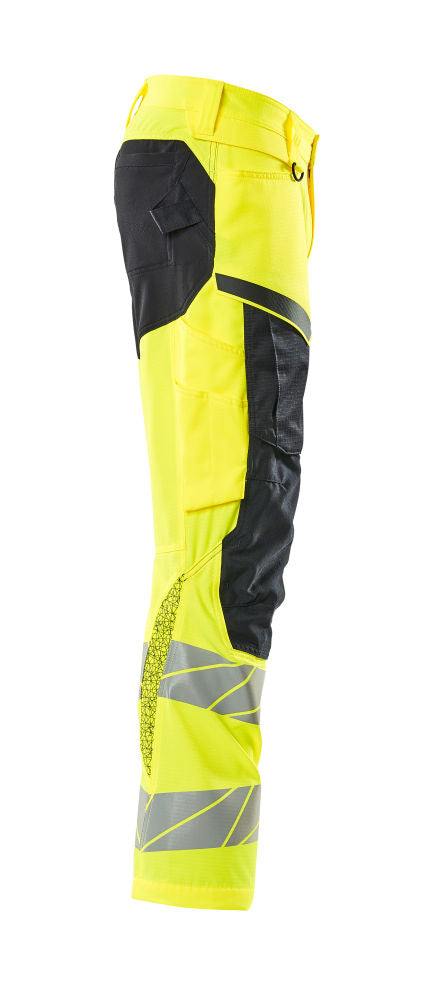 MASCOT® Accelerate Safe Hose mit Knietaschen Ultimate Stretch Gelb/Navy 19579