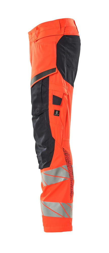 MASCOT® Accelerate Safe Hose mit Knietaschen Ultimate Stretch Rot/Navy 19579