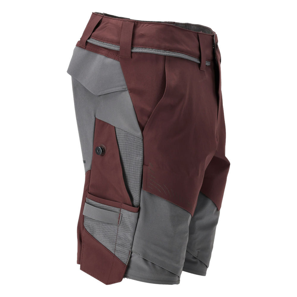 MASCOT® CUSTOMIZED Shorts Ultimate Stretch wasserabweisend Bordeaux/Anthrazit 22149