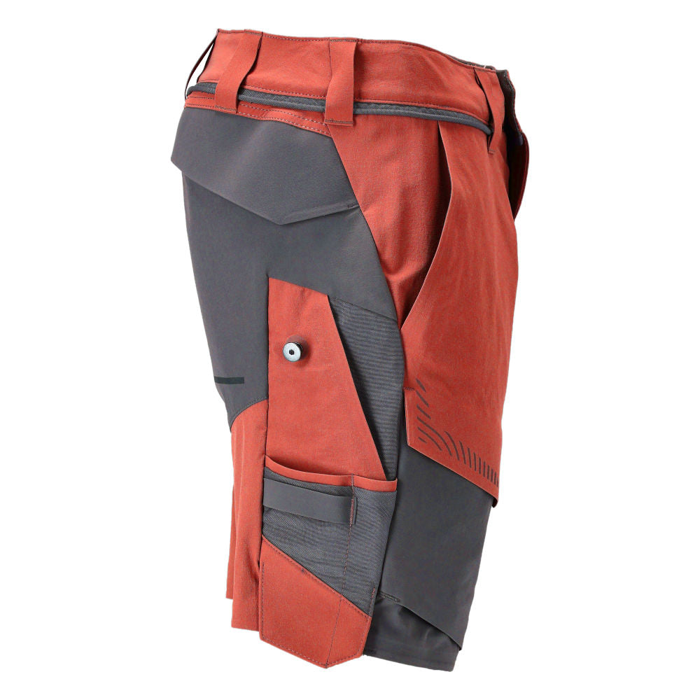 MASCOT® CUSTOMIZED Shorts Ultimate Stretch wasserabweisend Herbstrot/Anthrazit 22149