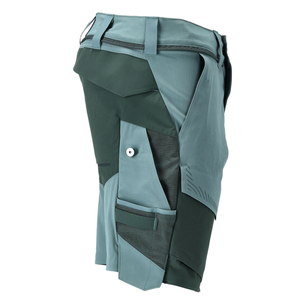 MASCOT® CUSTOMIZED Shorts Ultimate Stretch wasserabweisend Helles Waldgrün/Waldgrün 22149