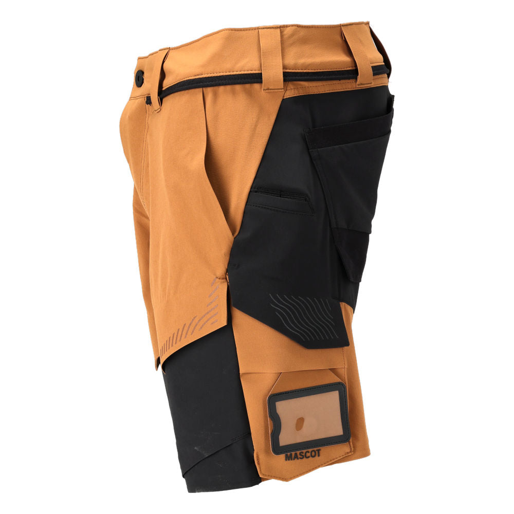 MASCOT® CUSTOMIZED Shorts Ultimate Stretch wasserabweisend Nussbraun/Schwarz 22149