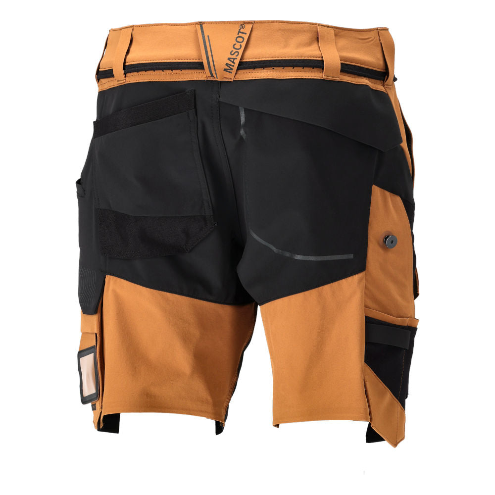 MASCOT® CUSTOMIZED Shorts Ultimate Stretch wasserabweisend Nussbraun/Schwarz 22149