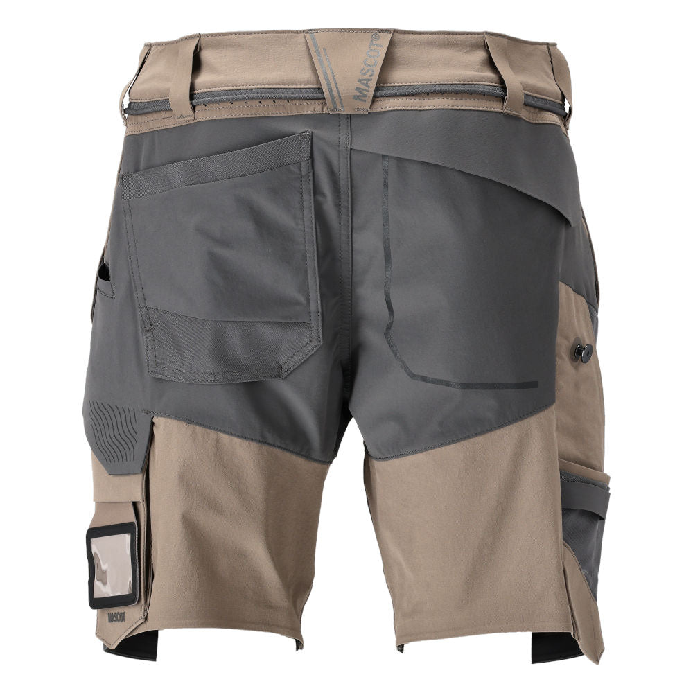 MASCOT® CUSTOMIZED Shorts Ultimate Stretch wasserabweisend Sandbeige/Anthrazit 22149
