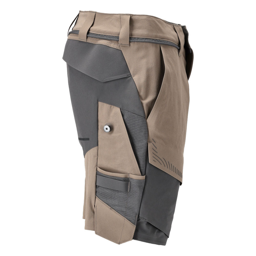 MASCOT® CUSTOMIZED Shorts Ultimate Stretch wasserabweisend Sandbeige/Anthrazit 22149