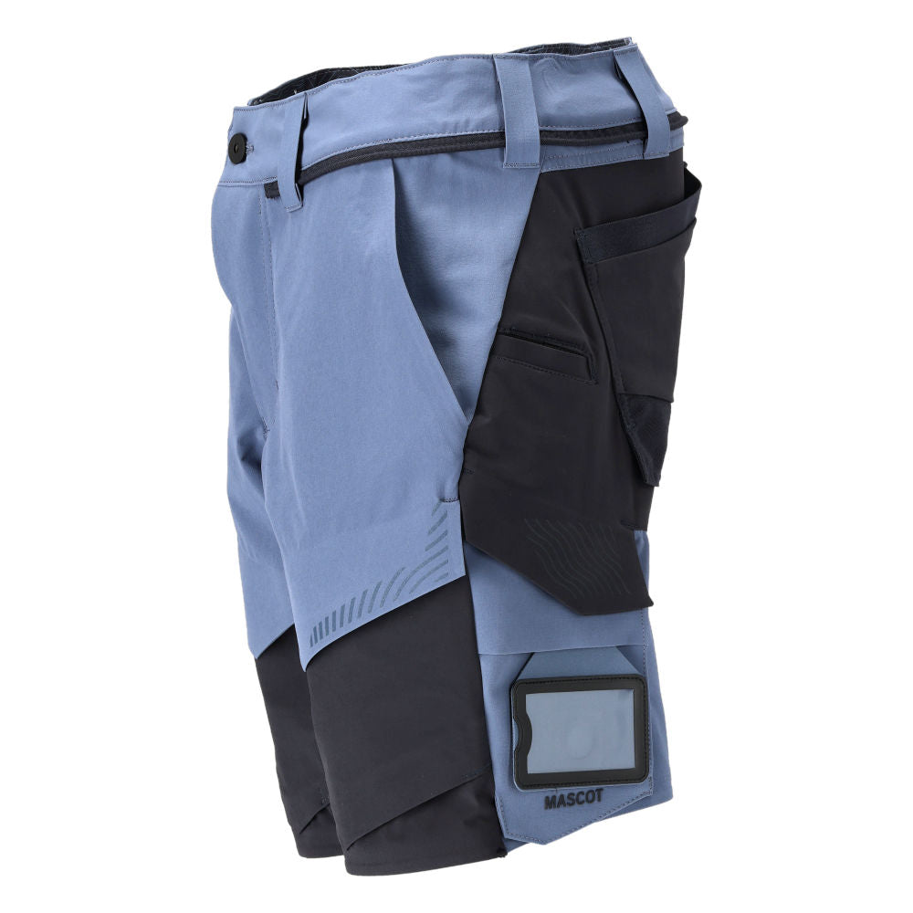 MASCOT® CUSTOMIZED Shorts Ultimate Stretch wasserabweisend Steinblau/Schwarzblau 22149