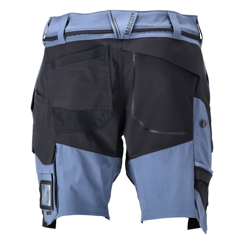 MASCOT® CUSTOMIZED Shorts Ultimate Stretch wasserabweisend Steinblau/Schwarzblau 22149