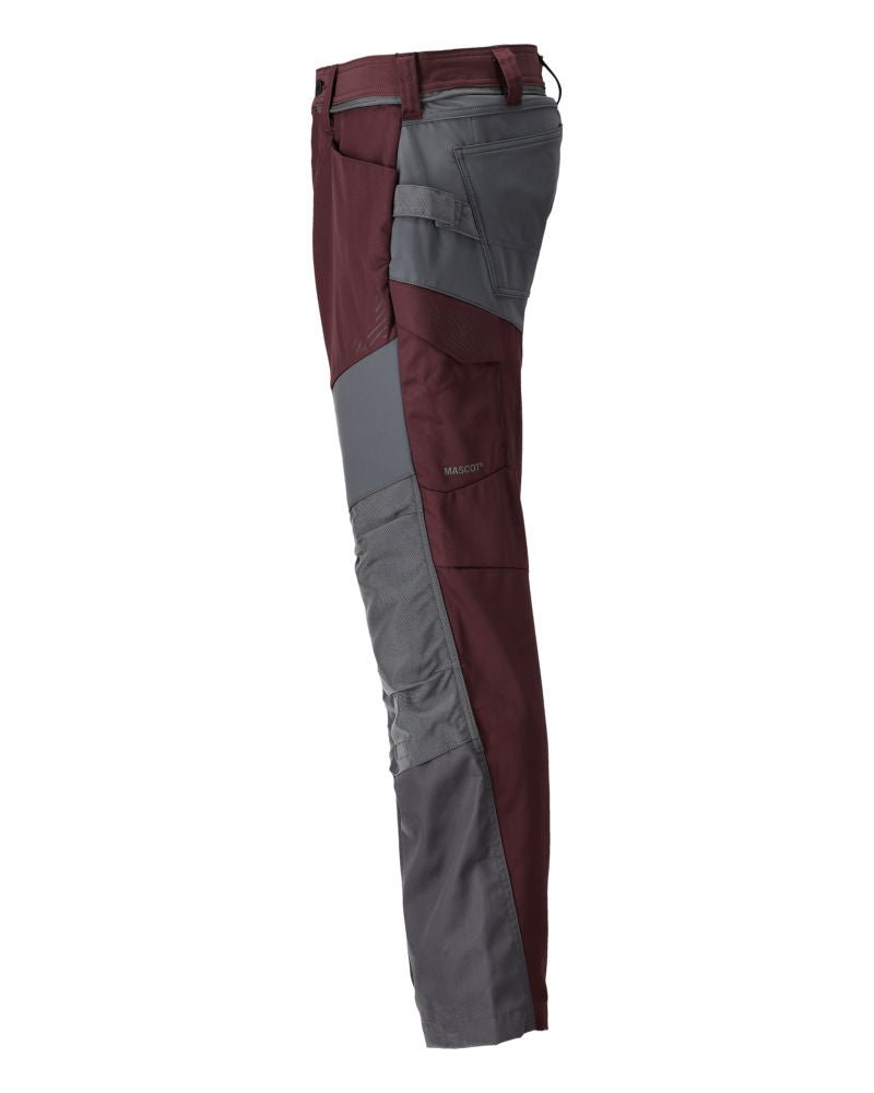 MASCOT® CUSTOMIZED Hose mit Knietaschen Bordeaux/Anthrazit 22479