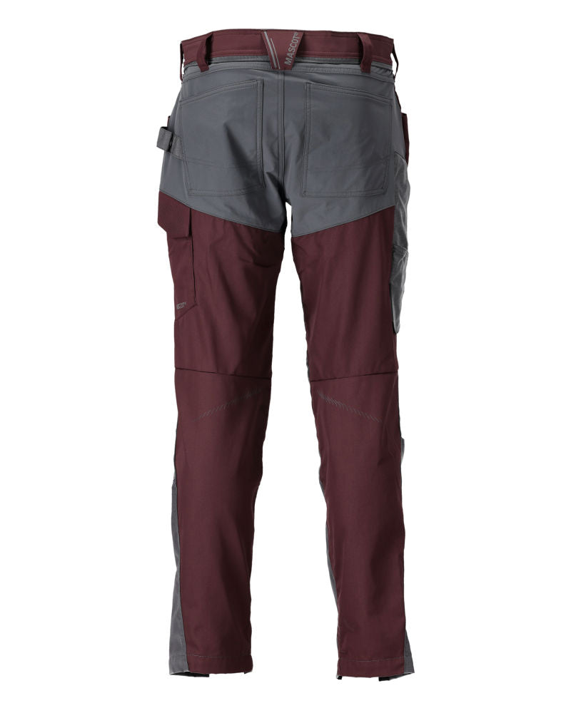 MASCOT® CUSTOMIZED Hose mit Knietaschen Bordeaux/Anthrazit 22479
