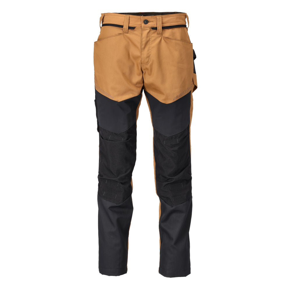 MASCOT® CUSTOMIZED Hose mit Knietaschen Nussbraun/Schwarz 22479
