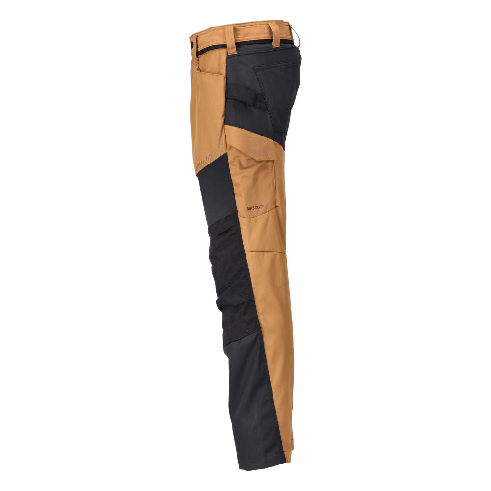 MASCOT® CUSTOMIZED Hose mit Knietaschen Nussbraun/Schwarz 22479