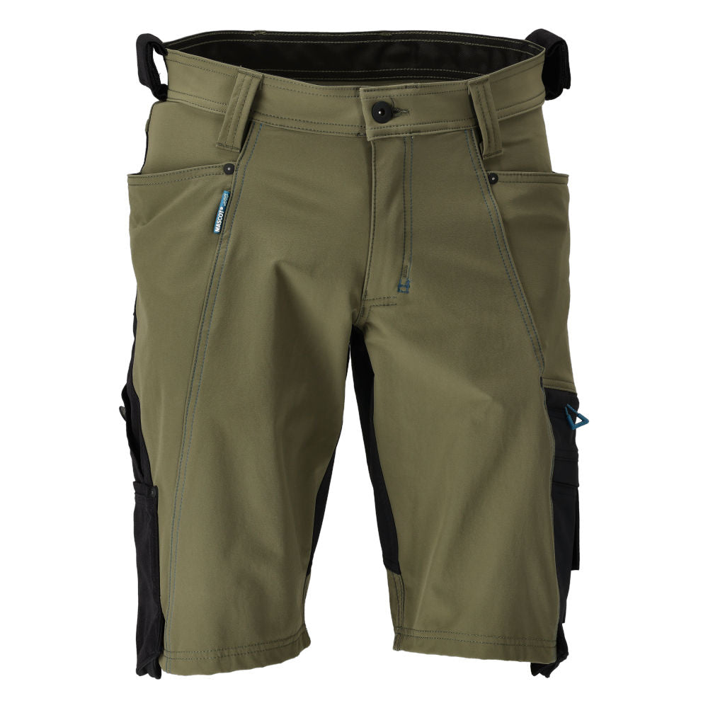 MASCOT® ADVANCED Shorts Ultimate Stretch Moosgrün/Schwarz 23149