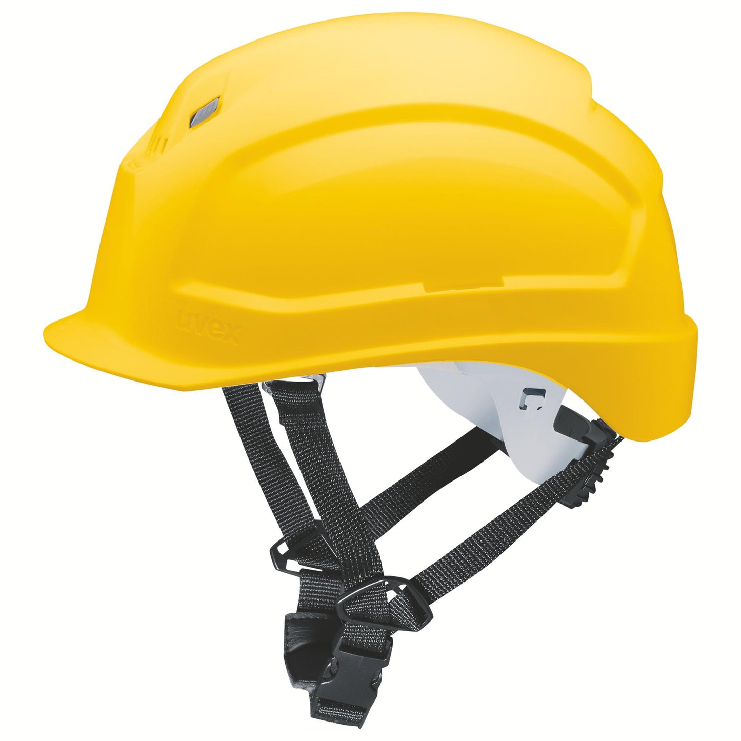 uvex pheos S-KR Schutzhelm gelb mit Kinnriemen