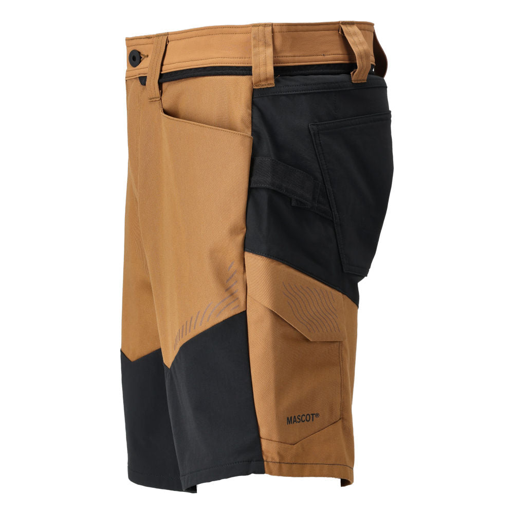MASCOT® CUSTOMIZED Shorts mit Stretch Zones Nussbraun/Schwarz 25149