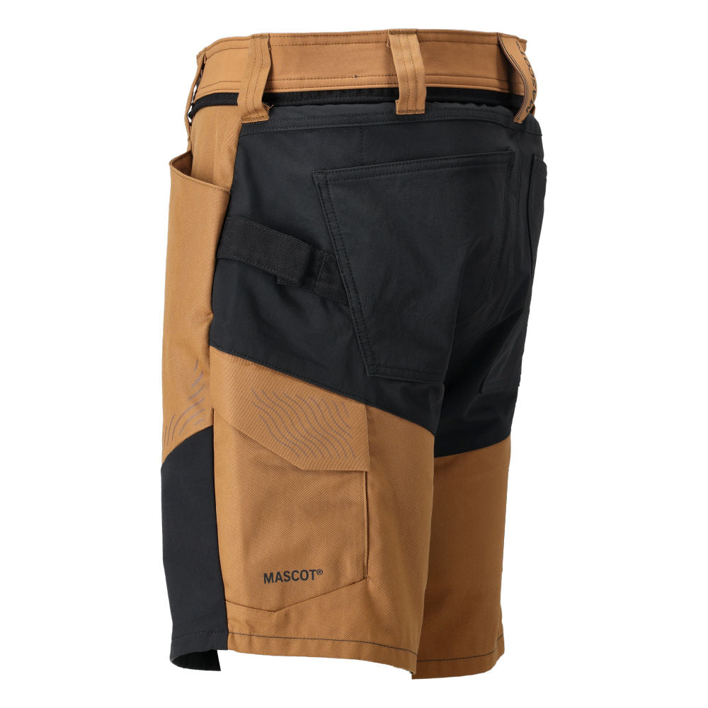 MASCOT® CUSTOMIZED Shorts mit Stretch Zones Nussbraun/Schwarz 25149