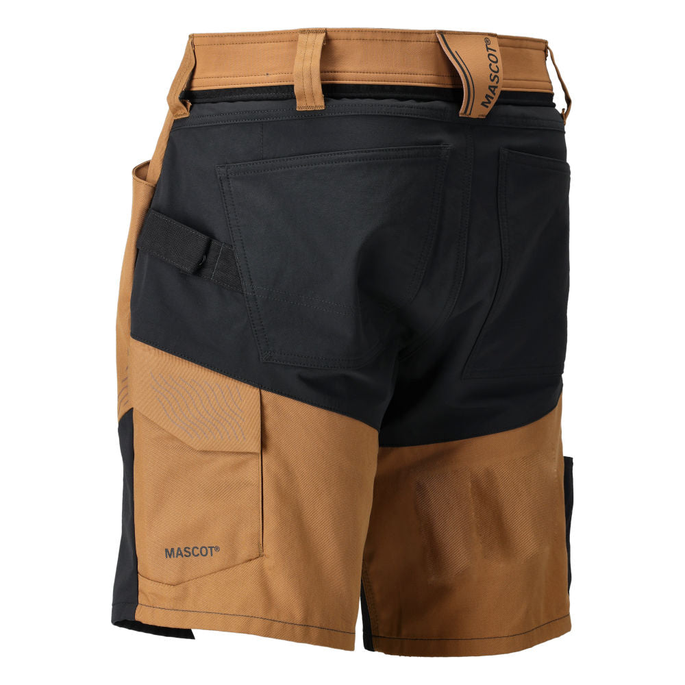 MASCOT® CUSTOMIZED Shorts mit Stretch Zones Nussbraun/Schwarz 25149