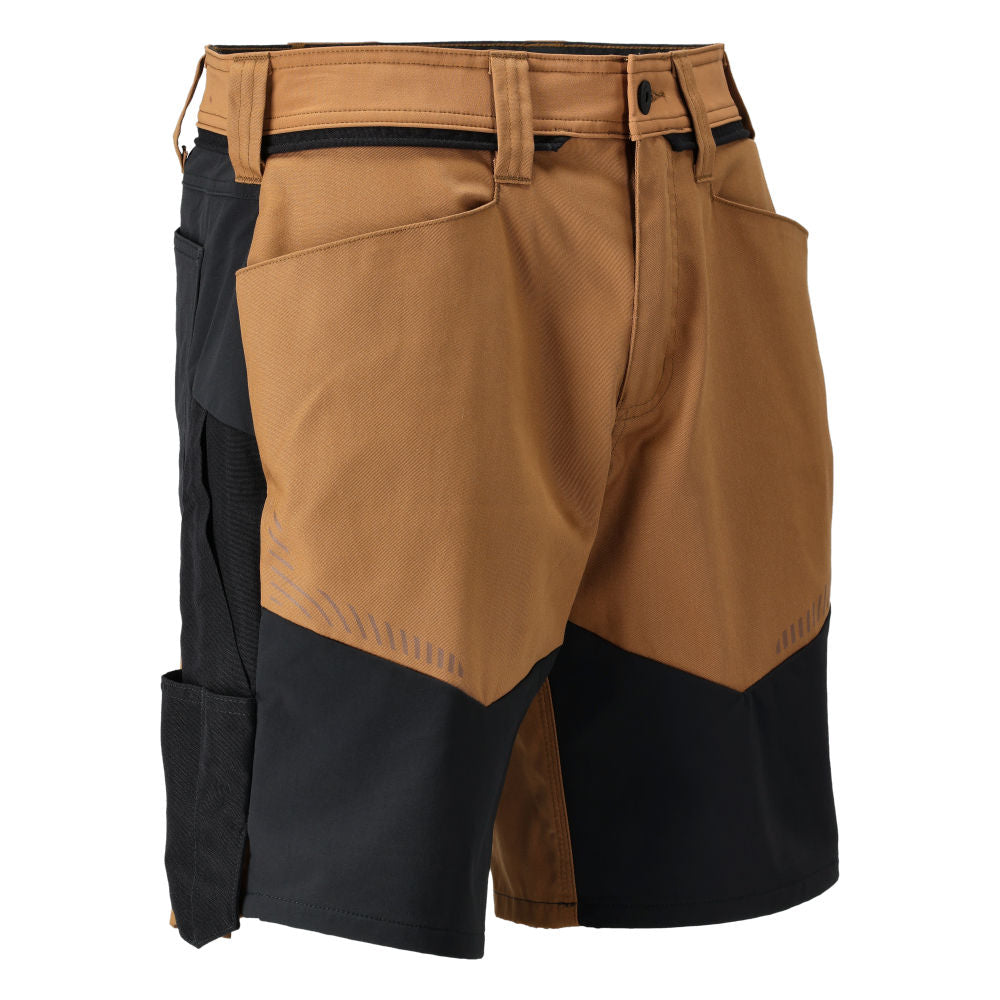 MASCOT® CUSTOMIZED Shorts mit Stretch Zones Nussbraun/Schwarz 25149