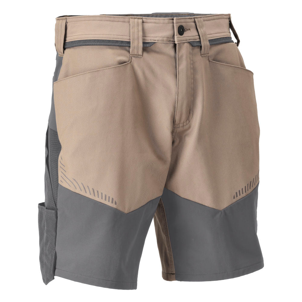 MASCOT® CUSTOMIZED Shorts mit Stretch Zones Sandbeige/Anthrazit 25149