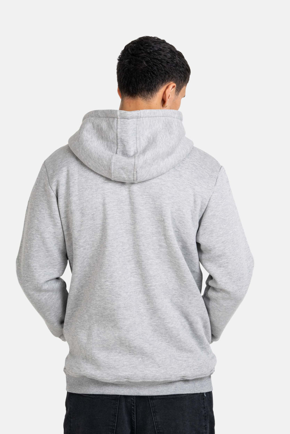 Reell Staple Logo Zip Hoodie Kapuzenjacke Sweatjacke Grey Melange