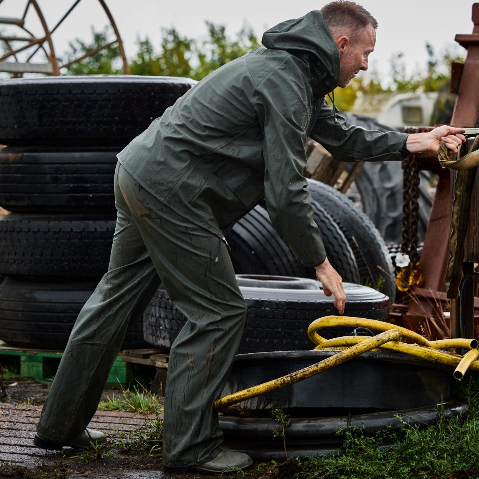 Elka Elements Regenhose PU/PVC Oliv 302400