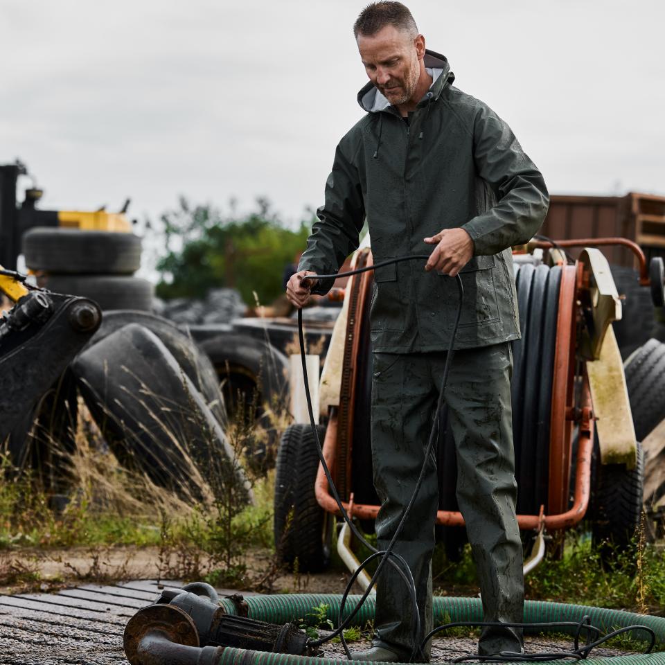 Elka Elements Regenhose PU/PVC Oliv 302400