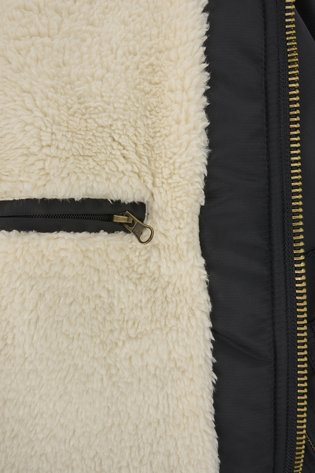 Brandit CWU Jacket Hooded Fliegerjacke mit Teddyfell 3188