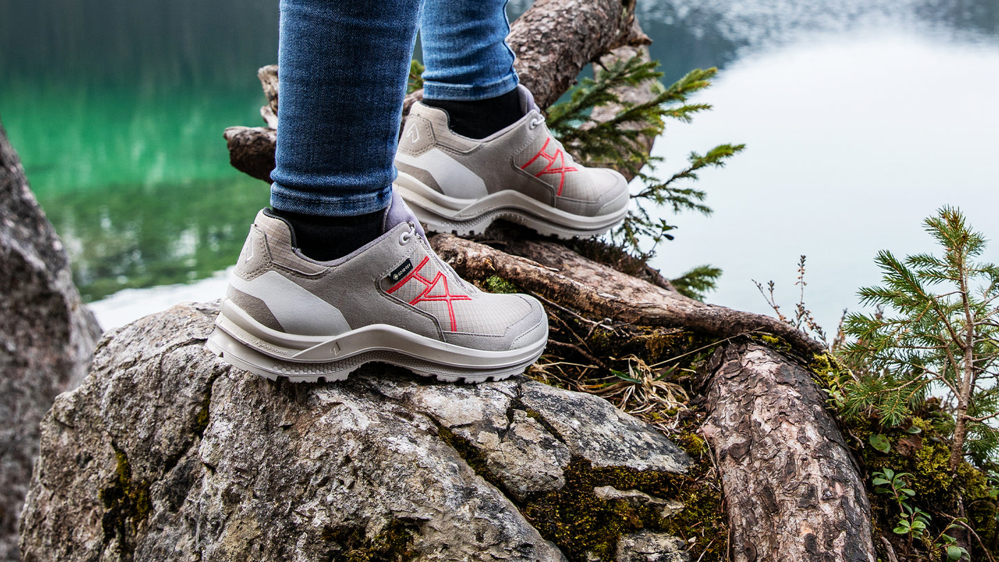 Haix Black Eagle Adventure 3.0 Ws low beige-scarlet Damenmodell 330145