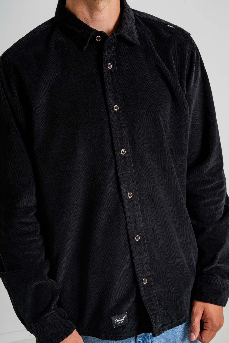Reell Strike Shirt Black Schwarz