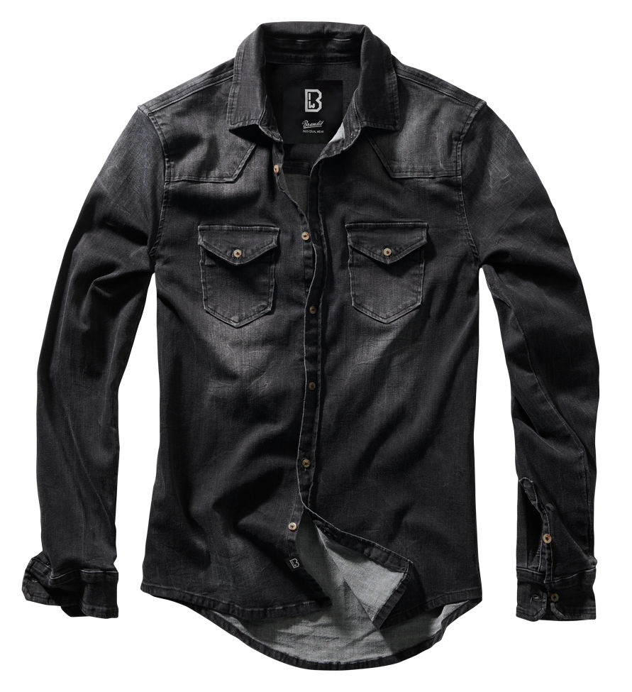 Brandit Riley Denim Shirt Long Sleeve 4020