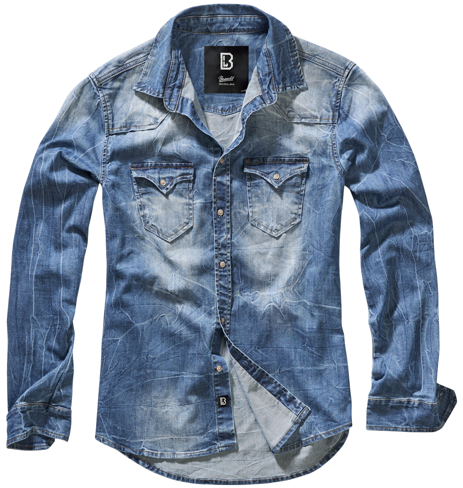 Brandit Riley Denim Shirt Long Sleeve 4020