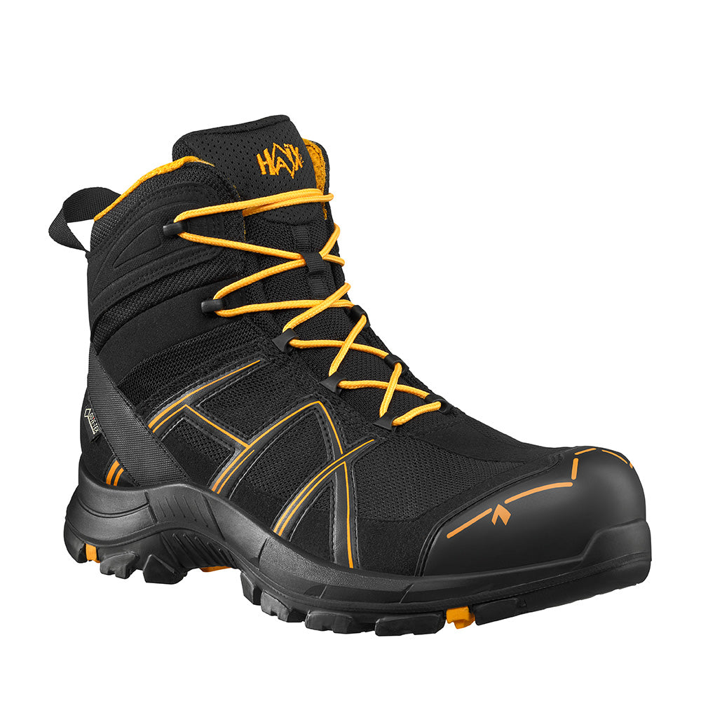 Haix Black Eagle Safety 40.1 Mid Black/Orange Arbeitsstiefel S3 610017